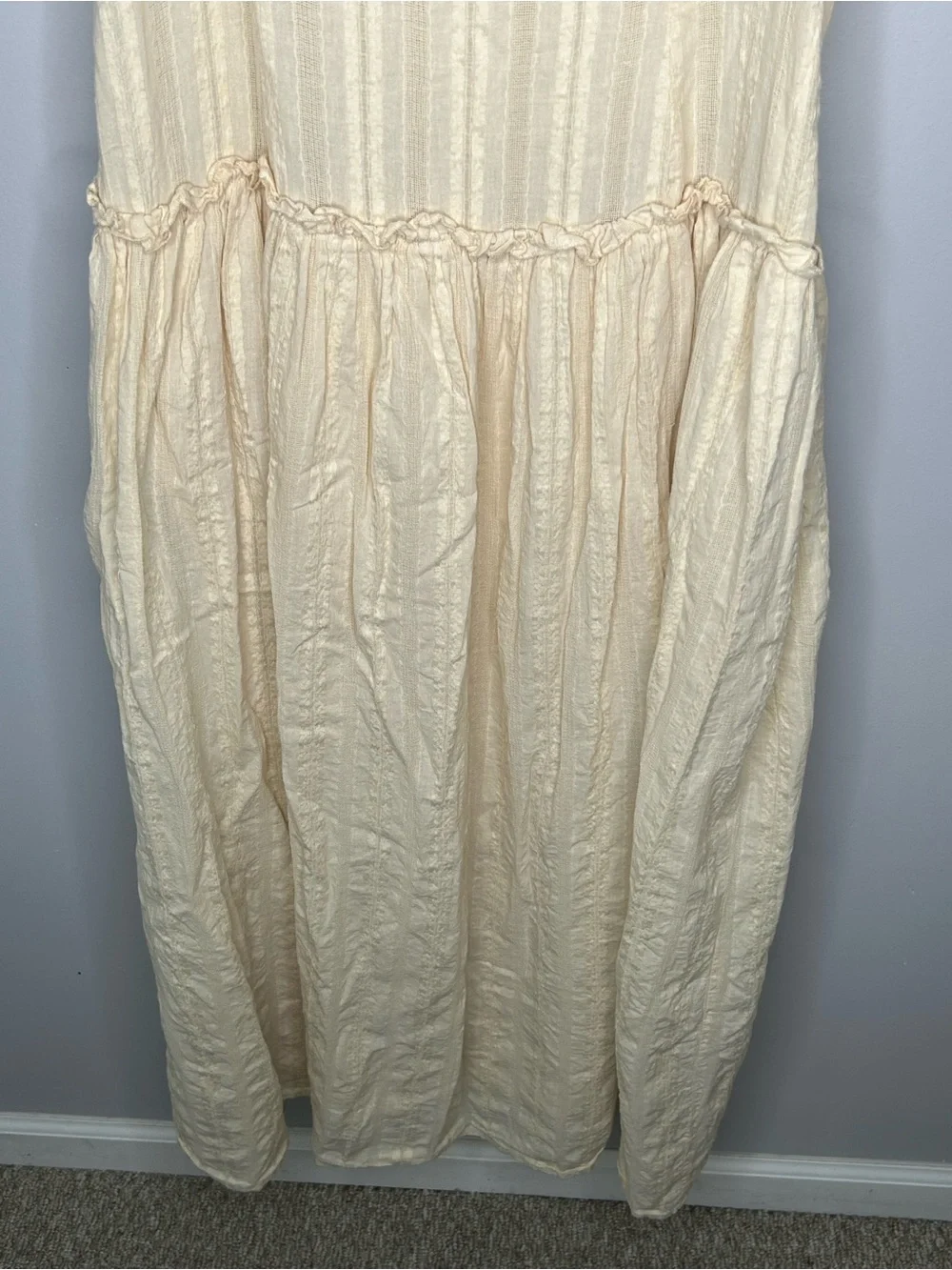 Peppermayo Jacinda Cream Drop Waist Maxi Dress Size 2X - Picture 9 of 13
